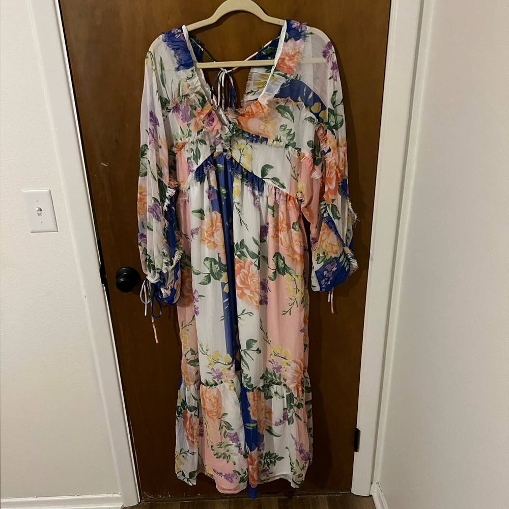 Floral ASOS maxi dress